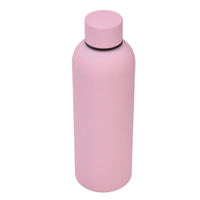 Ventosa Frasco De Vacío Botella De Agua Ventosa De Acero Inoxidable Botella De Agua Al Aire Libre 500ml Frasco De Vacío Ventosa De Acero Inoxidable A Prueba De Fugas Portátil De ANGGREK Rosa