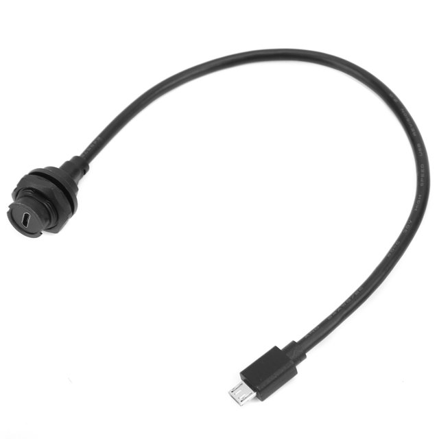 Conector USB resistente al agua IP68 MICRO USB hembra macho con toma de cable E10MCBFF/MCAM (1 metro)