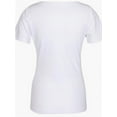 thumbnail image 3 of Women Tops V Neck Shirts Short Sleeve Casual Ribbed Slim Fitted T Shirts for Summer, 3 of 7