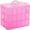 Pink, variant on Casewin Clear 3-Tier Stackable Storage Box Organizer with 30 Adjustable Compartments, Plastic Craft Organizer Case Tool Storage Container Bins for Jewelry Beads Arts and Crafts Beauty Supplies