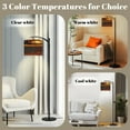 thumbnail image 3 of Arc Floor Lamp with Remote, Dimmable Bulb, Art Deco Arched Floor lamp Golden Dawn Railway Painting Desert Adventure Modern Standing Lamps with for Living Room, Bedroom, Office, 3 of 5