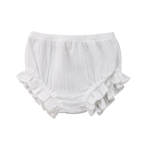 Frill Back Pants Special Occasion Weddings Christening Parties 0-6 Months Small Baby Girls White Frill Back Nappy Cover Knickers