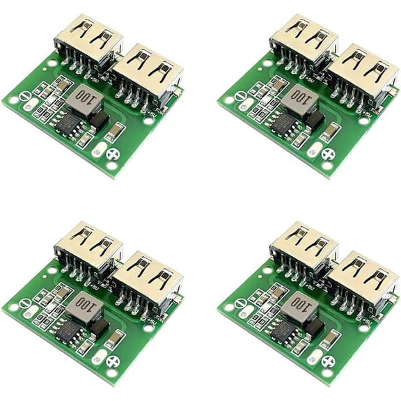 Treedix Dual USB Voltage Buck Regulator Step Down Power Supply Module Output Buck Voltage Board 9V/12V/24V to 5V 3A DC-DC Charging Buck Regulator Charging Module