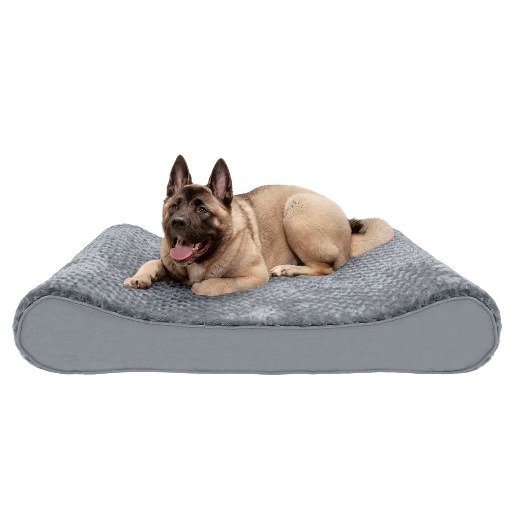 FurHaven Pet Dog Bed Memory Foam Ultra Plush Luxe Lounger Pet Bed for