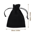 thumbnail image 2 of HEALEEP 10Ud Bolsas Compactas Con Cordón De Lino Negras Para Joyería Y Regalos, 2 of 6