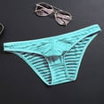 thumbnail image 1 of Calzoncillos transparentes de seda de hielo para hombre, ropa interior fina de cintura baja de malla, sexy, transpirable, de verano, pantalones de moda para jóvenes, 1 of 6