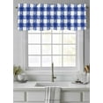 thumbnail image 4 of Valances for Windows Rustic Farmhouse Rod Pocket Cafe Window Treatments Valance Curtains for Kitchen Bathroom Laundry Basement Windows 60"x14", 4 of 9