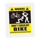 thumbnail image 3 of Pegatina para bicicleta perfecl Dont Touch My Bike calcomanía decorativa reflectante estilo B, 3 of 8