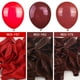 thumbnail image 4 of Balloon PartyWoo rojo rubí, paquete de 100 unidades de diferentes tamaños, 4 of 8