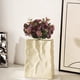 thumbnail image 4 of Ramo de Silk Rose - Flores artificiales de rosa Rouge de 5 tenedores para decoración del hogar, rosa/café/morado, arreglo de 11", 4 of 6