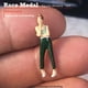 thumbnail image 4 of 1/64 personas diminutas modelo mujeres estatuilla calle tren estilo 4 Zulema escenario de personas de figura rm, 4 of 7