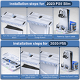 thumbnail image 6 of PS5 Cooling Stand,PS5/PS5 Slim Stand and Cooling Station,Dual Controller Charger, Cooling Fan, Headset Holder, 3 USB Hub, White, 6 of 8