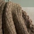 thumbnail image 4 of Safavieh Inaya 51" x 67" Contemporary Cotton Throw, Brown, 4 of 4