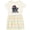 Natural with Stripes, variant on Inktastic Knights Girls Toddler Dress