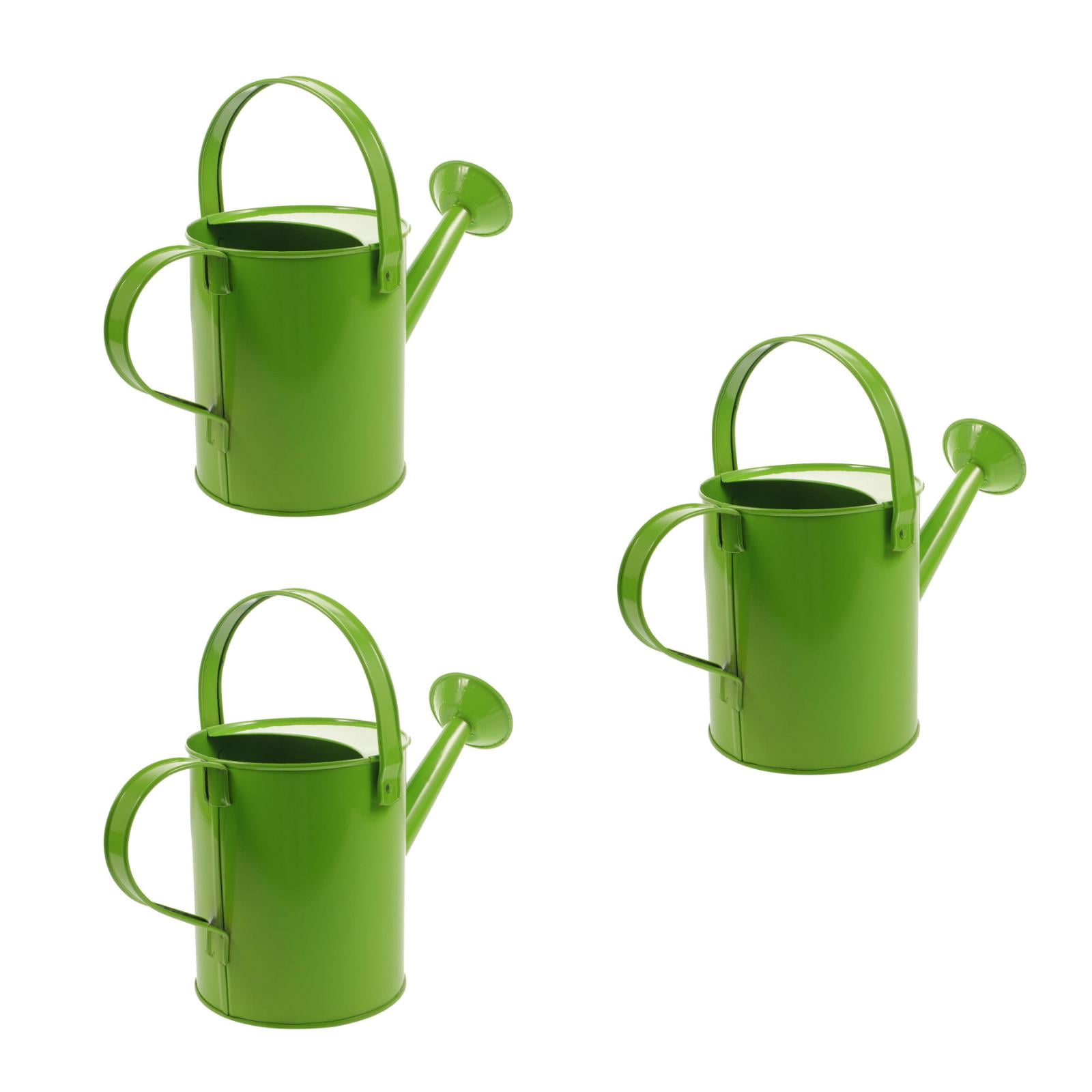 HOOWIFFY 3-Piece Lightweight Green Watering Can Set with Spout for Indoor and Outdoor Garden, Home Plant Care