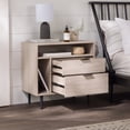 thumbnail image 4 of Walker Edison Modern Nightstand with Drawers and Shelves, Birch, 4 of 21