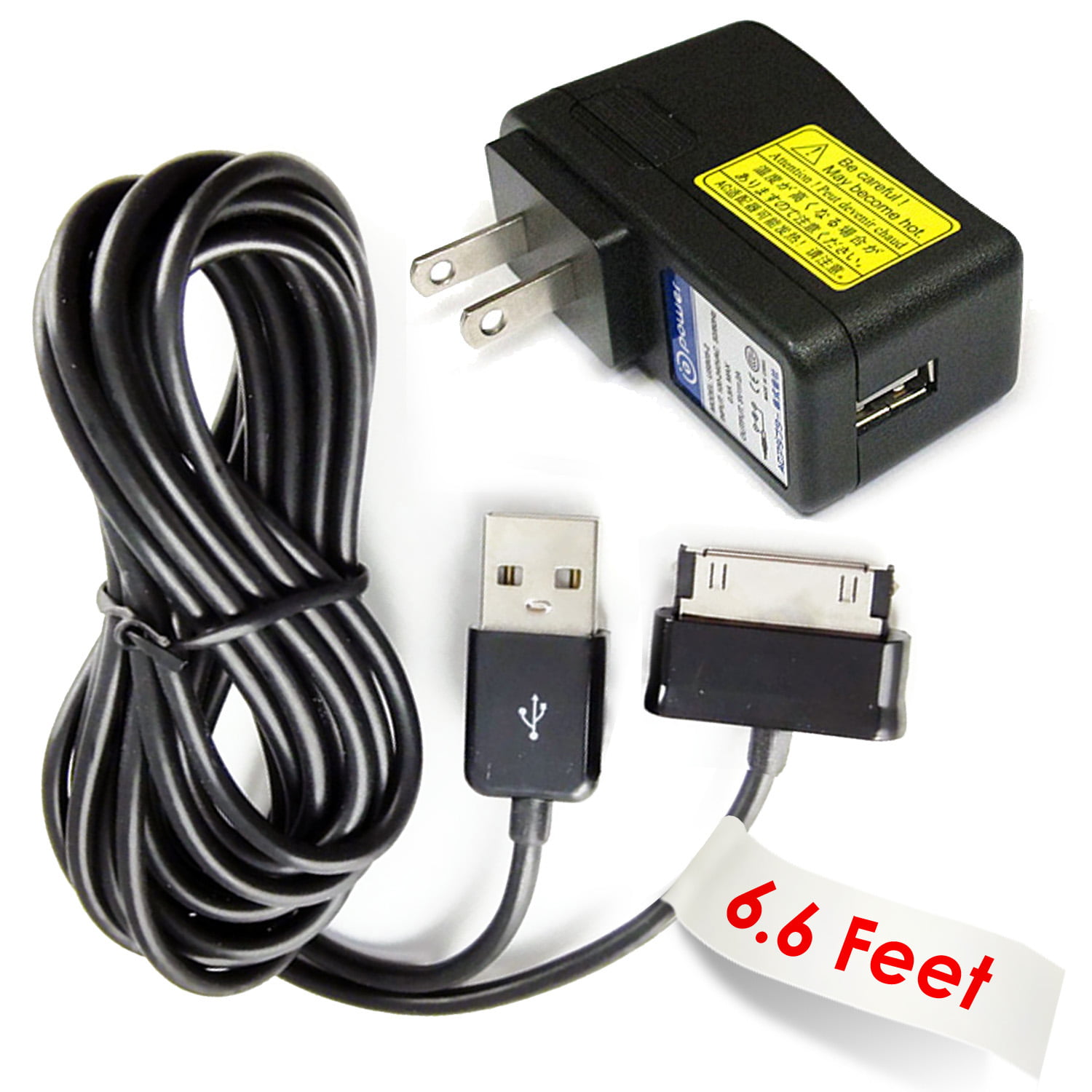 2.1A Wall AC Home Charger+USB Cord for Samsung Galaxy Tab 10.1 GT-P7510UW Tablet