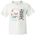 thumbnail image 3 of Inktastic My Great Aunt Loves Me- cute and happy llama Youth T-Shirt, 3 of 5