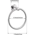 thumbnail image 5 of Hand Towel Ring, Brushed Nickel SUS 304 Stainless Steel Towel Holder Hangers, Wall Mount Towel Rack for Bathroom Kithen, 5 of 5