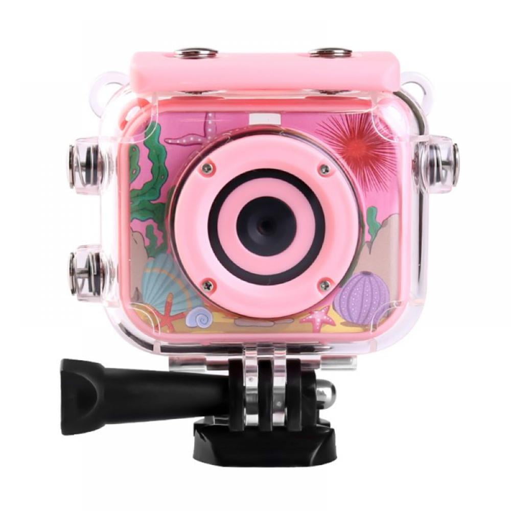 Miiulodi Kids Waterproof Camera for Kids Birthday Gift for Girls 1080P Children Digital Camera Underwater Video Toddler Camera Christmas Toys for Age 3 4 5 6 7 8 Years Old Boys with 32GB Card
