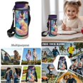 thumbnail image 5 of Bulopur Galaxy Print Kids Backpack Set 4 Pcs Orange Fox Kids School Bag with Lunch Box, Pencil Case and Water Bottle Cover for Fox Lovers Outdoor Adventure Kids, 5 of 8