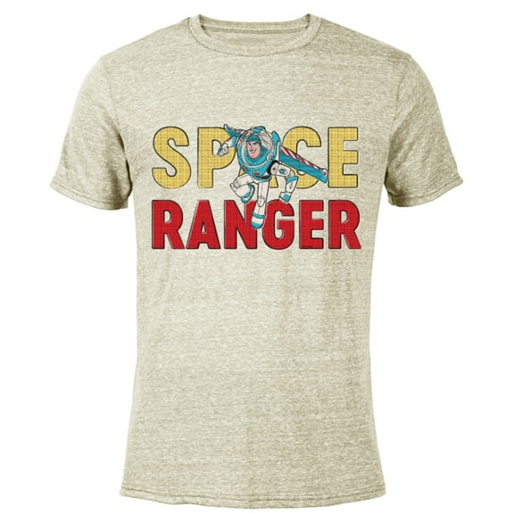Disney and Pixar’s Toy Story Buzz Lightyear Space Ranger - Short Sleeve Blended T-Shirt for Adults - Customized-Yellow