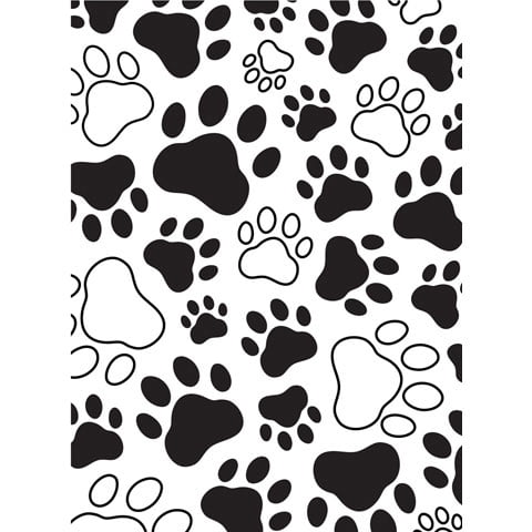 4.25 x 5.75 Inches A6 Cute Kitties & Pawprints Darice Embossing Folder
