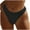 Black, variant on kamemir Women's Bikini Swim Bottom Briefs Ribbed High Cut Mid Waist Cheeky Bathing Suit Bottom(Hot Pink,L)