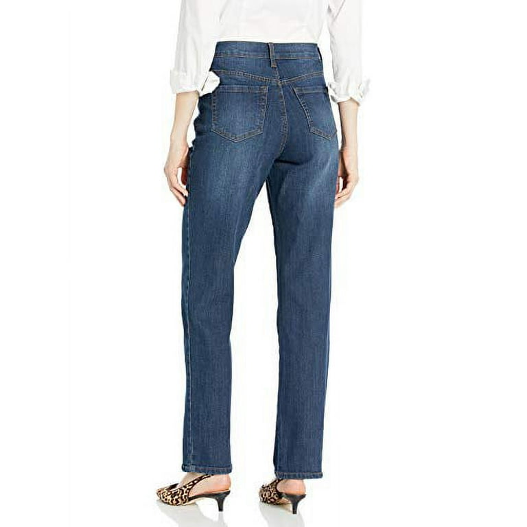 Gloria Vanderbilt womens Amanda Classic High Rise Tapered Jean Scottsdale Wash 8 Petite Short