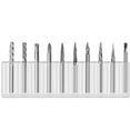 thumbnail image 2 of Hard Alloy Tungsten Steel Rotary File 3x3mm Single and Double Groove Set Woodworking Carving Milling Cutter Metal Polishing Head Double Grain, 2 of 10