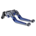 thumbnail image 1 of Palancas de freno y embrague cortas y largas Unique Bargains para Suzuki GSXR150 2017-2020, palanca de freno ajustable de motocicleta, aleación de aluminio, cabeza de titanio, mango azul, 1 of 6