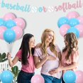 thumbnail image 3 of Baseball or Softball Gender Reveal Decorations for Boys or Girls with Baseball or Softball Banner Cake Cupcake Toppers Baseball or Bows Balloon for Baby Shower He or She Party Supplies, 3 of 6
