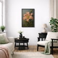 thumbnail image 3 of Framed Canvas Print Lily Flower Wall Art Vintage Botanical Decorative for Living Room Bedroom - 16"x24" BLACK, 3 of 8