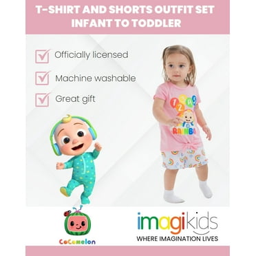 CoComelon JJ Toddler Outfit Set - T-Shirt & Shorts For Babies & Toddlers | Officially Licensed