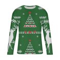 thumbnail image 5 of Stamzod Men Christmas Shirt Casual Long Sleeve T Shirts Plus Size Printed Tee Tops Loose Fit Crew Neck Sweatshirt on Clearance, 5 of 5