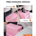 thumbnail image 6 of HOTOR Car Trash Can with Lid, Leak-Proof Car Garbage Can with Mesh Pockets, Car Accessories, 3 Gallons, Pink, 6 of 6