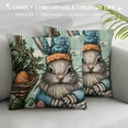thumbnail image 3 of Nawypu Easter Pillows Covers  Buffalo Plaid Striped Farmhouse Spring Cushion Case Bunny Egg Polka Dot Blue and White Tulip Pillow Covers Colorful Cute Decor for Home Sofa Couch Living Room, 3 of 5