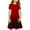 Red, variant on Kids Toddler Christmas Dress Girls Short Sleeve Dress Gradient Printed Casual a Line Skater Dresses T-Shirt Dress for School Girls' Special Occasion Dresses Green 13Y
