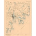 thumbnail image 2 of USGS 26x32 Gold Ornate Wood Framed with Double Matting Museum Art Print Titled - New Bedford Massachusetts Sheet - USGS 1893, 2 of 4
