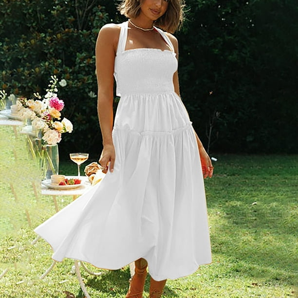 Vestido De Verano Para Mujer - Ligero, Con Botones Y Estilo Línea A - Perfecto Para Playa Y Diario
