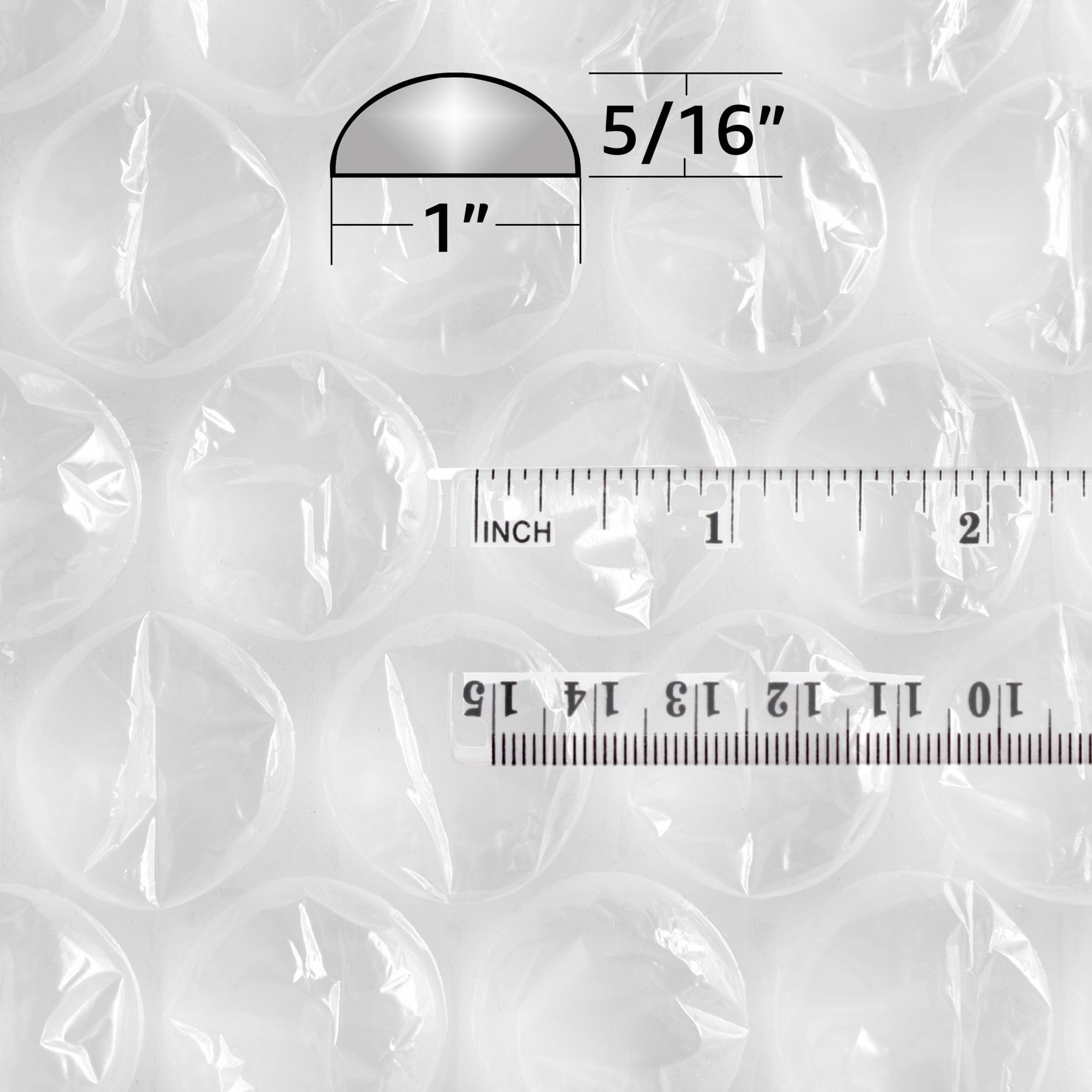 UBMOVE Perforated Bubble Wrap, 5/16" Bubble, 100' Long, Clear, 1 Count, 1 Pack