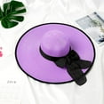 thumbnail image 2 of Sun Hats for Women Wide Brim Summer Beach Hats for Women Foldable Travel Straw UV Protection, 2 of 7