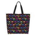 thumbnail image 1 of Disketp Rainbow Butterfly Bolsa Tote Estampada para Mujer, Bolso de Hombro y de Mano para Compras y Viajes, 1 of 8