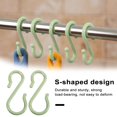 thumbnail image 2 of LCXmlly Scratch-proof Hook Easy Installation Multi functional S shaped Hook Utensils Towel Clothing Hanger for Home 1 Set, 2 of 9