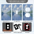 thumbnail image 3 of Yayeee Duplex Wall Plate 1-Gang 4.5"x2.7" Home Receptacle Light Switch Decorative Outlet Cover, Blue Sky and River, 3 of 7