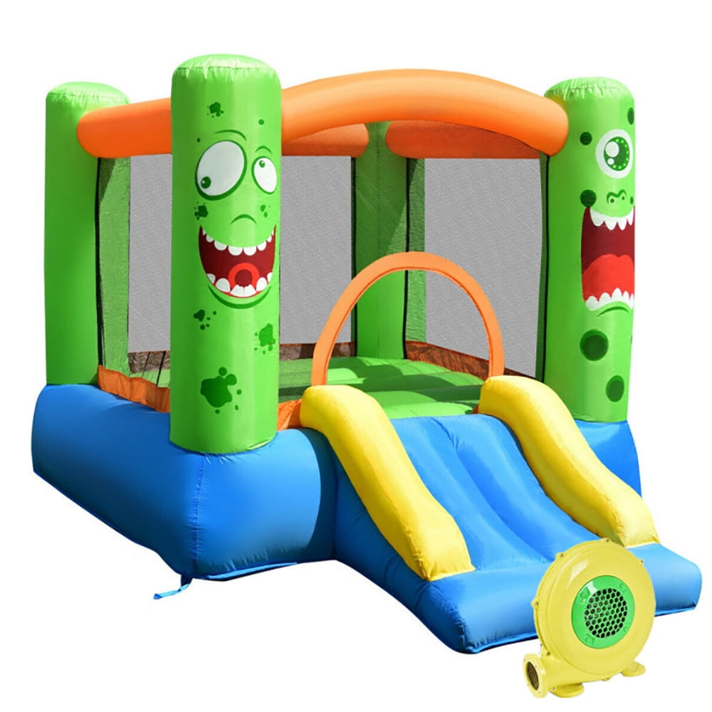 Aimee Lii Inflatable Castle Bounce House Jumper Kids Playhouse with Slider, Kids Bounce House