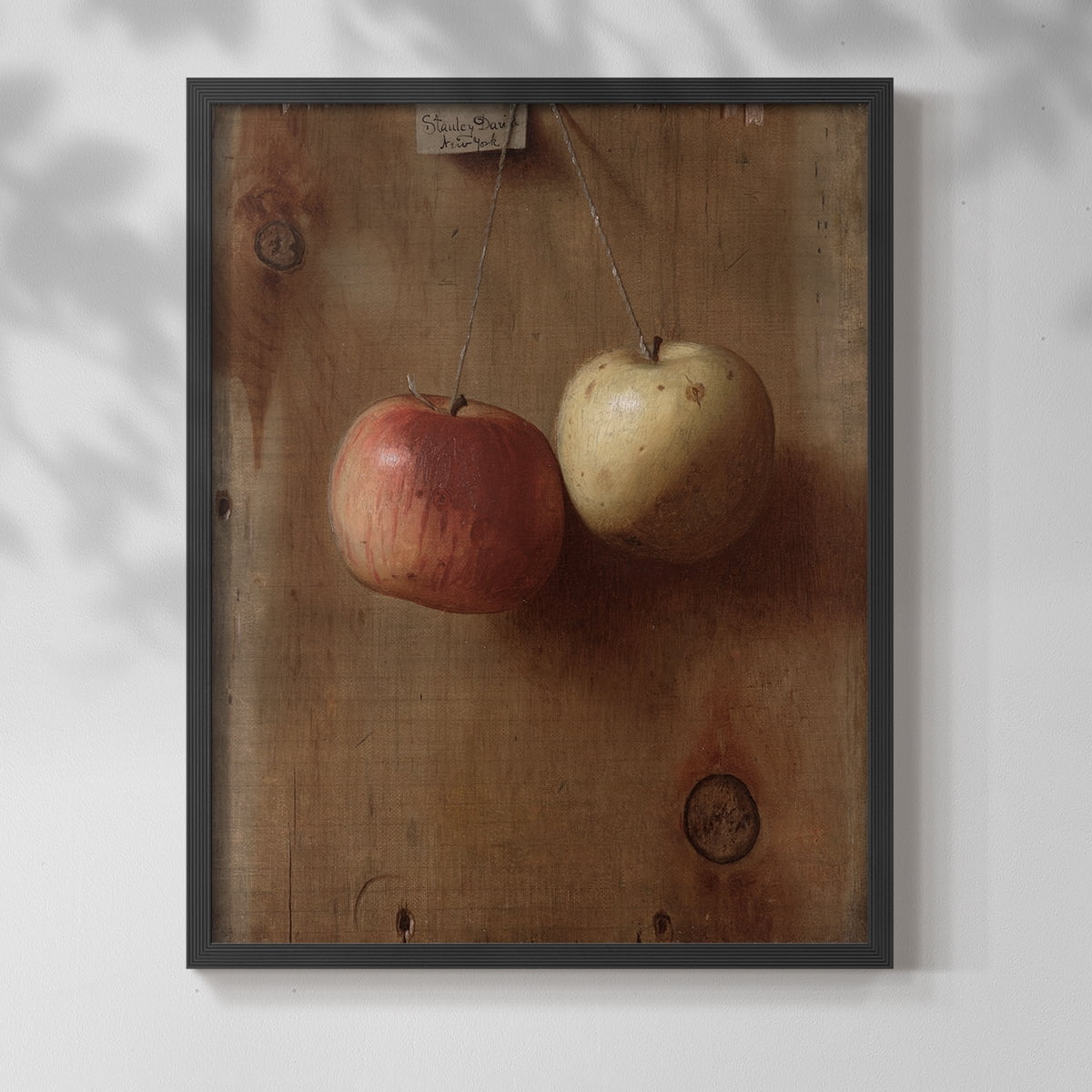 Vintage Floral Print CXXV - 14in. x 11in. Vintage Framed Print in Black Wood Frame