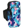 thumbnail image 3 of Arm Bag, Adjustable Multi Directional Ventilation Waterproof Sports Arm Bag  For Mobile Phones With Length Below 16 Cm/ 6.3 In Rainbow Type - Blue Pink, 3 of 8
