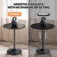 thumbnail image 3 of Magshion Bar Table Round Cocktail Table, 23.6 Inch Adjustable-Heigh Pub Table Sturdy Base Bistro Table for Dining Room Home Kitchen Patio Bistro, Marble Black, 3 of 7