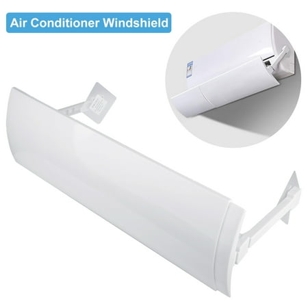 

Huntermoon Adjustable Air Conditioner Cover Windshield Air Conditioning Baffle Shield Wind Guide Month Straight Anti-wind Shield